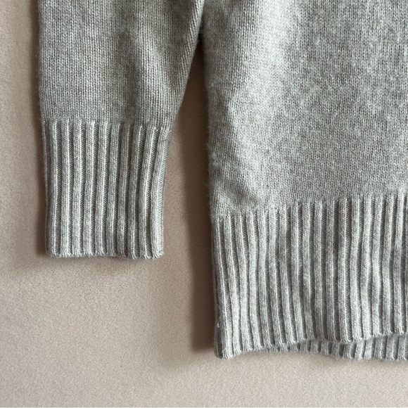 Nordstrom Signature 100% Cashmere Pullover Cowl Neck Oversized Beige Size S - Picture 10 of 14